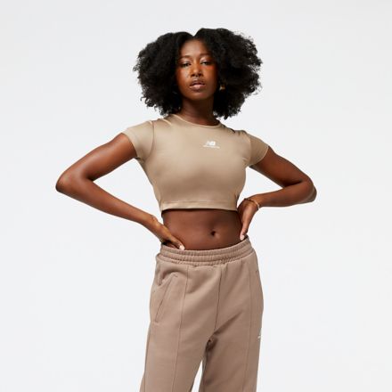 New balance crop clearance top