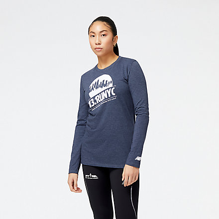 United Airlines NYC Half Skyline Graphic Long Sleeve