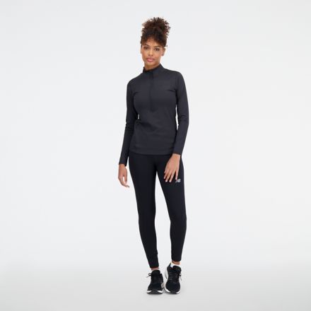 Achiever Shape Shield 1/2 Zip, BLACK, WT33117BK