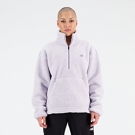 New Balance Achiever Sherpa Pullover 套頭上衣, WT33118GRV image number null