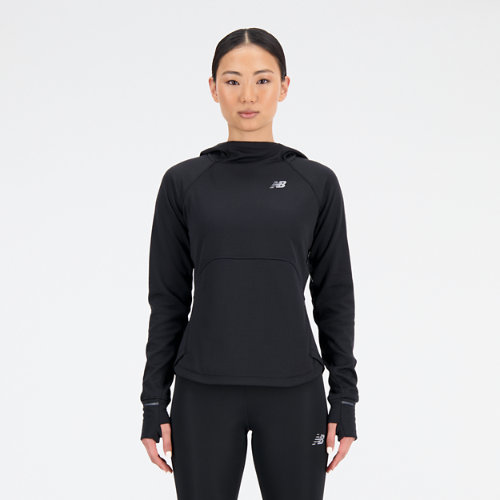 

New Balance Women's NB Heat Grid Hoodie Pullover Black - Black