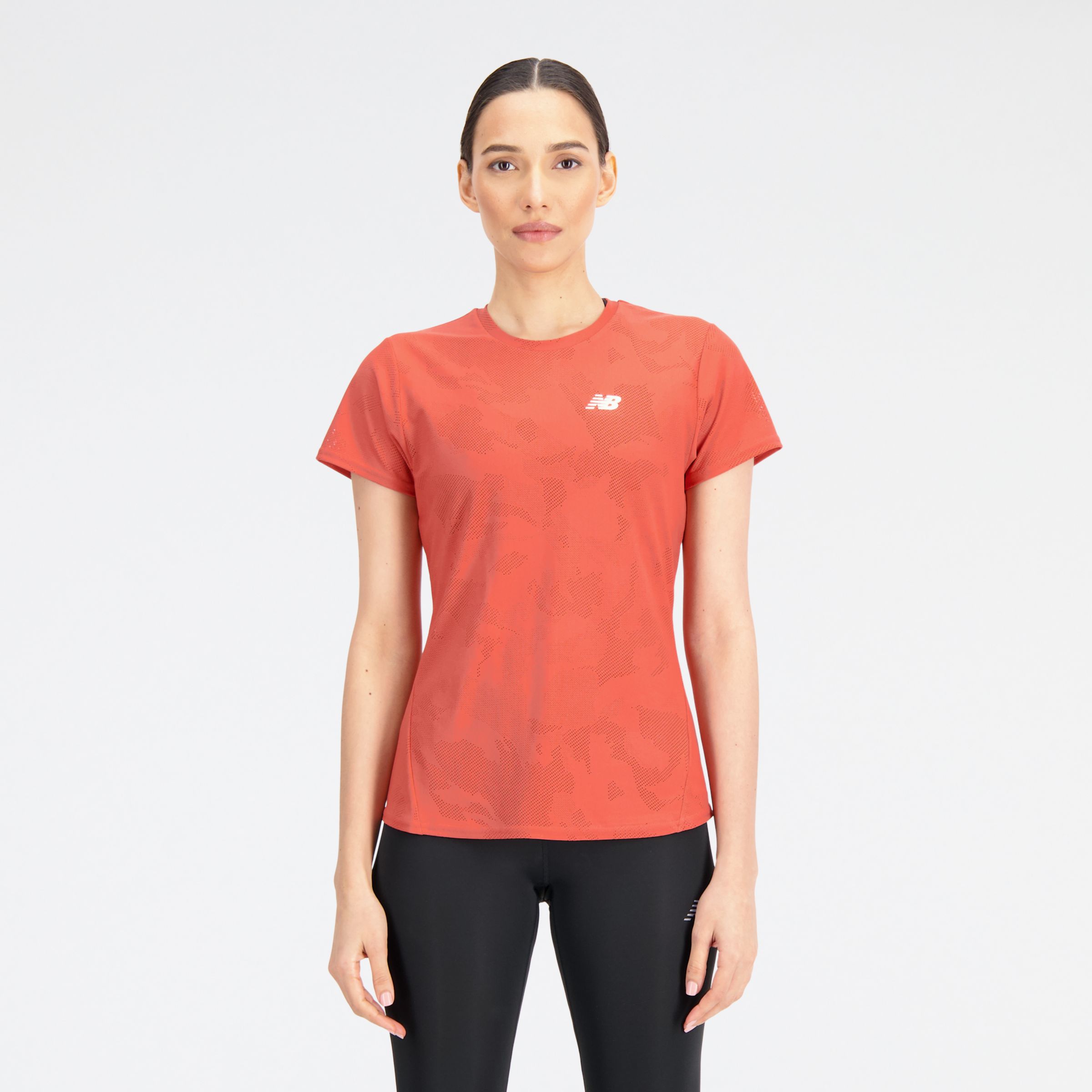 

New Balance Women's Q Speed Jacquard Short Sleeve Red - Red