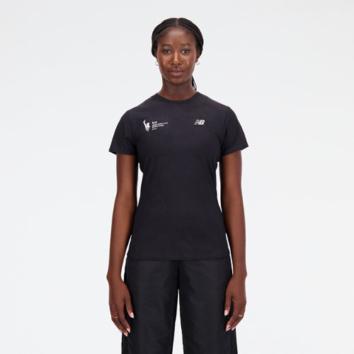 

New Balance Women's NYC Marathon Q Speed Jacquard Short Sleeve Black - Black