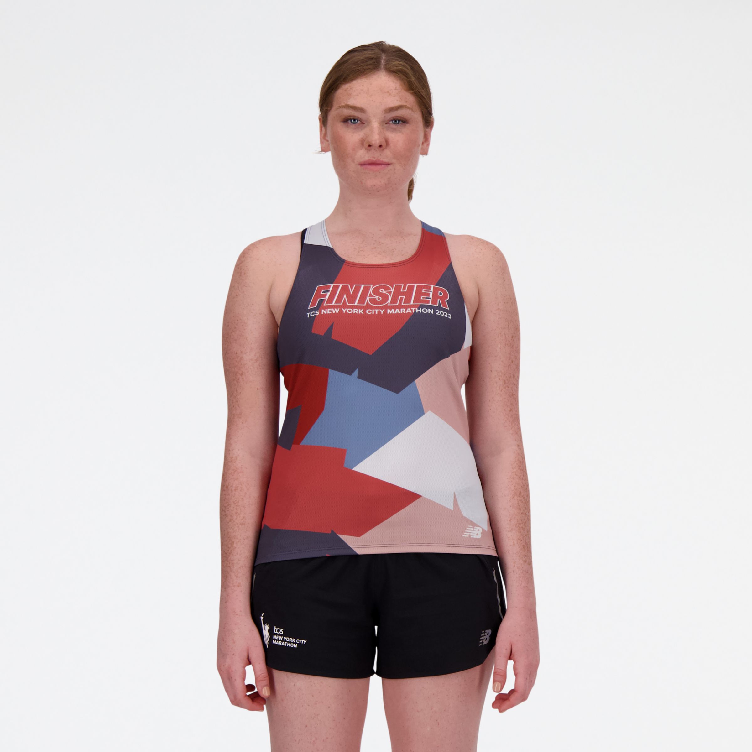 

New Balance Women's NYC Marathon Finisher Singlet Blue - Blue