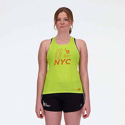 New Balance NYC Marathon Printed Singlet, WT33296MTHW image number null