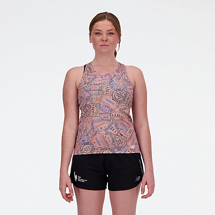 New Balance Run For Life Printed Singlet, WT33304QMLT image number null