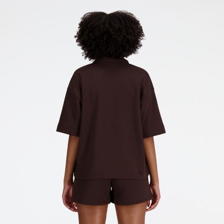 Linear Heritage French Terry Collared Shirt