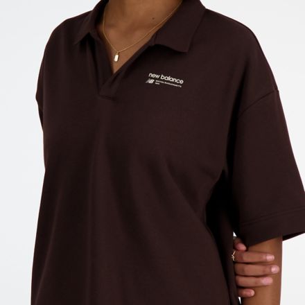 Linear Heritage French Terry Collared Shirt
