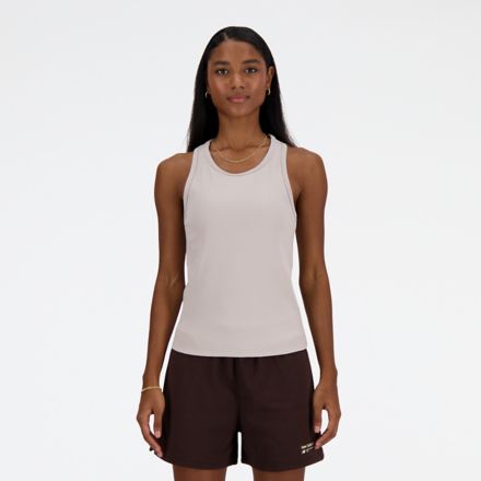 Linear Heritage Rib Knit Racer Tank