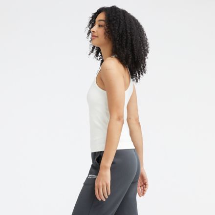 Linear Heritage Rib Knit Racer Tank