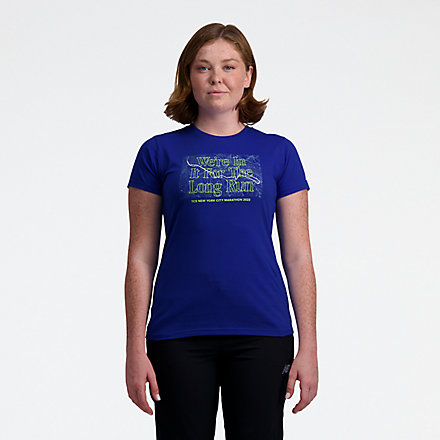 New Balance NYC Marathon Graphic T-Shirt, WT33614MTRY image number null