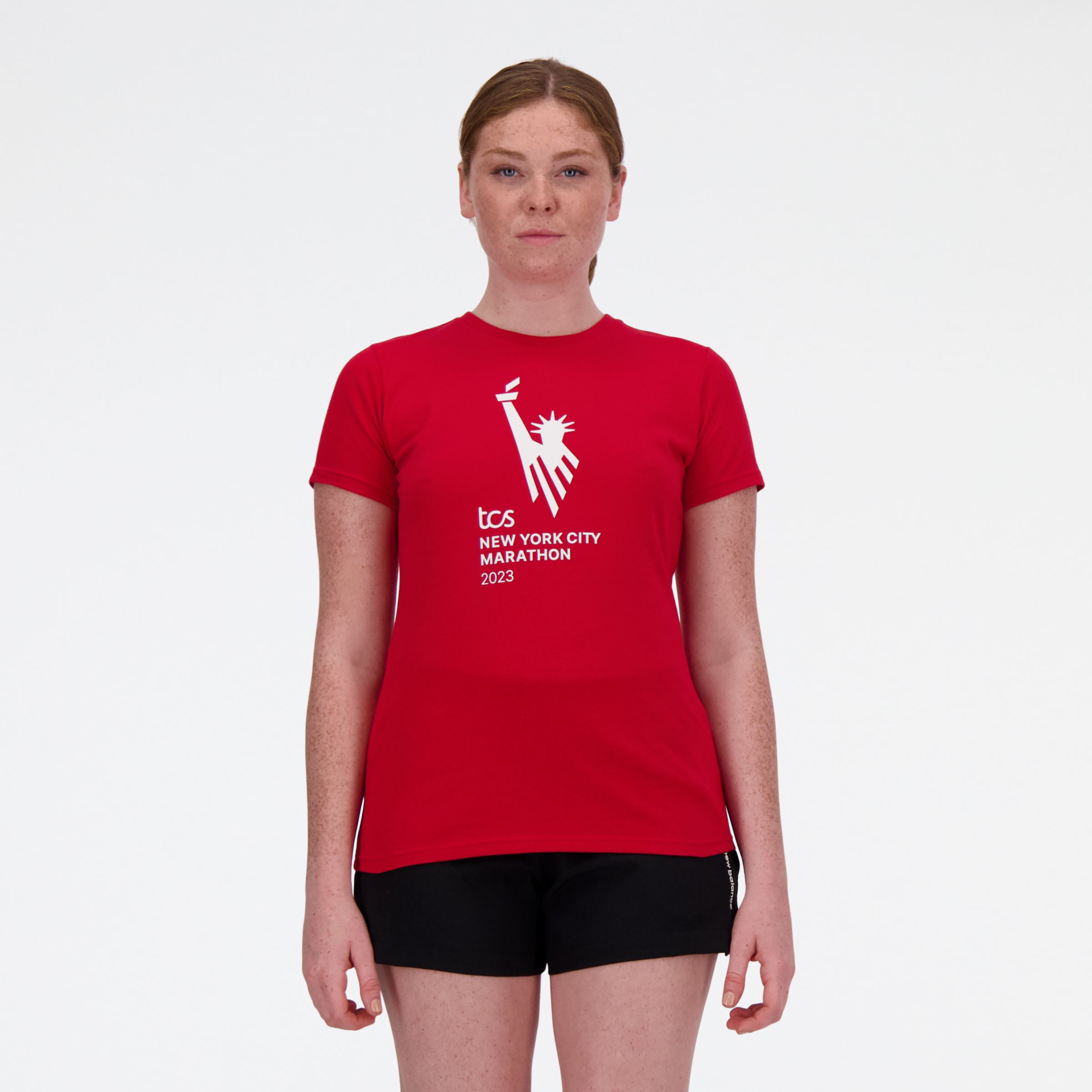 

New Balance Women's NYC Marathon Graphic T-Shirt Red - Red