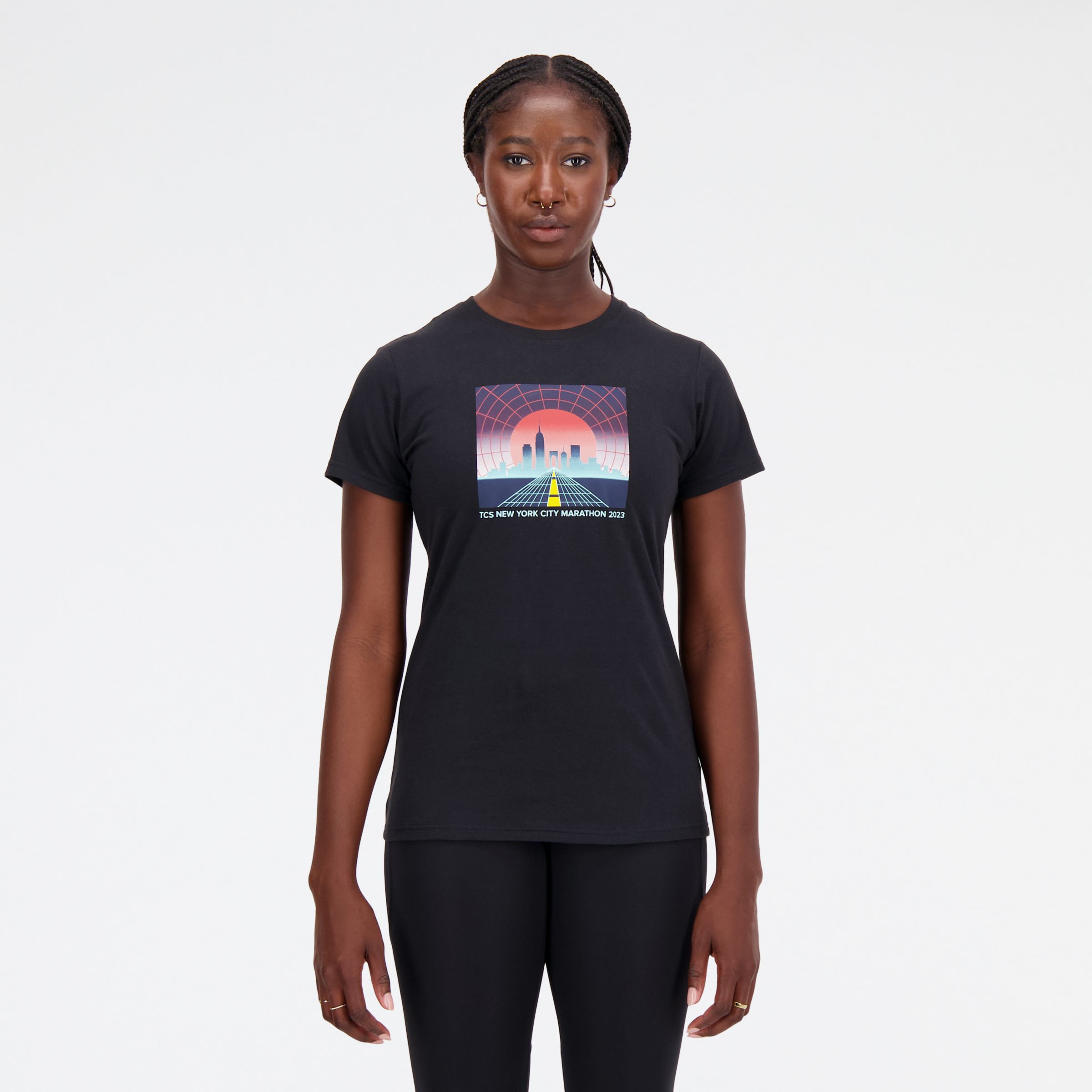 

New Balance Women's NYC Marathon Graphic T-Shirt Black - Black