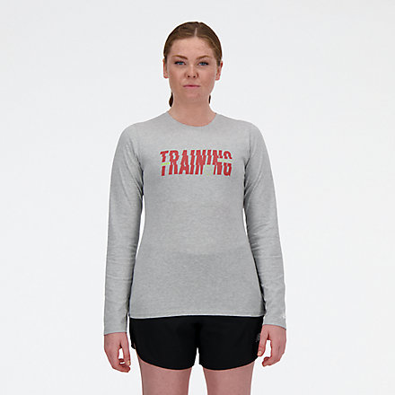 New Balance United Airlines NYC Half Training Graphic Long Sleeve, WT33637CAG image number null