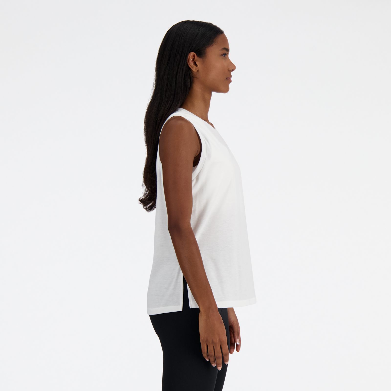 Женские футболки New Balance Sport Essentials Heathertech Tank — фото 3