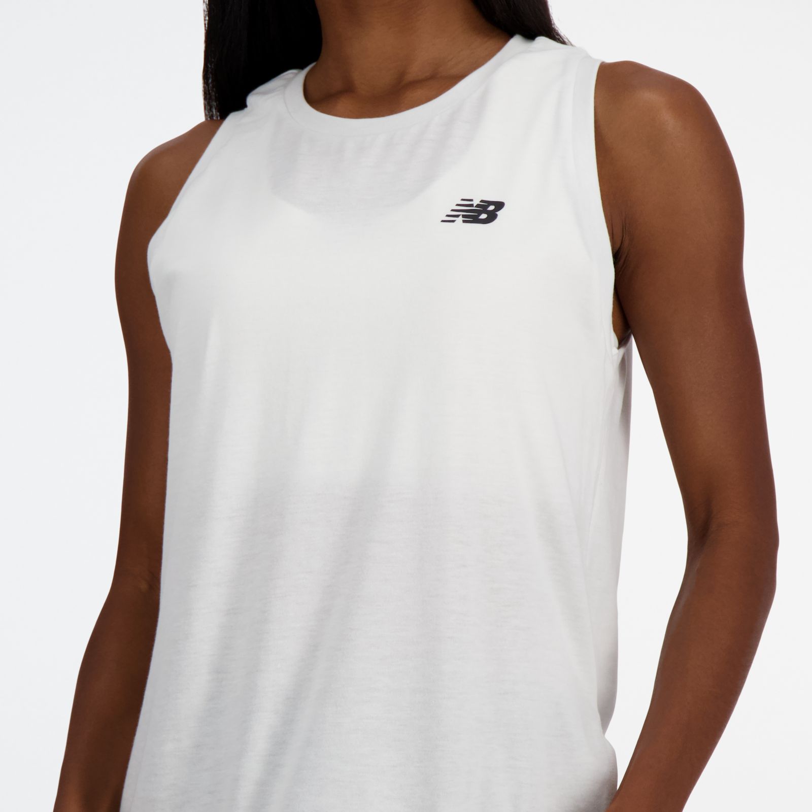Женские футболки New Balance Sport Essentials Heathertech Tank — фото 2