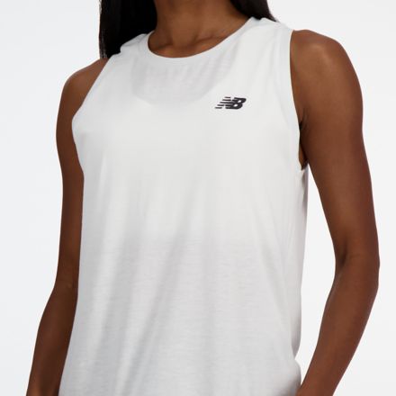 Sport Essentials Heathertech Tank, WHITE, WT41104WT