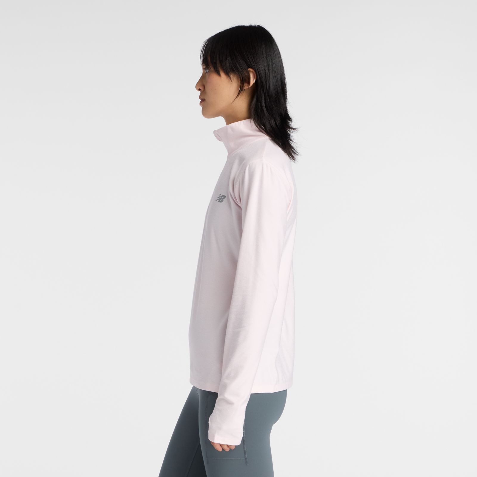 Женские свитеры New Balance Sport Essentials Space Dye 1/4 Zip — фото 3