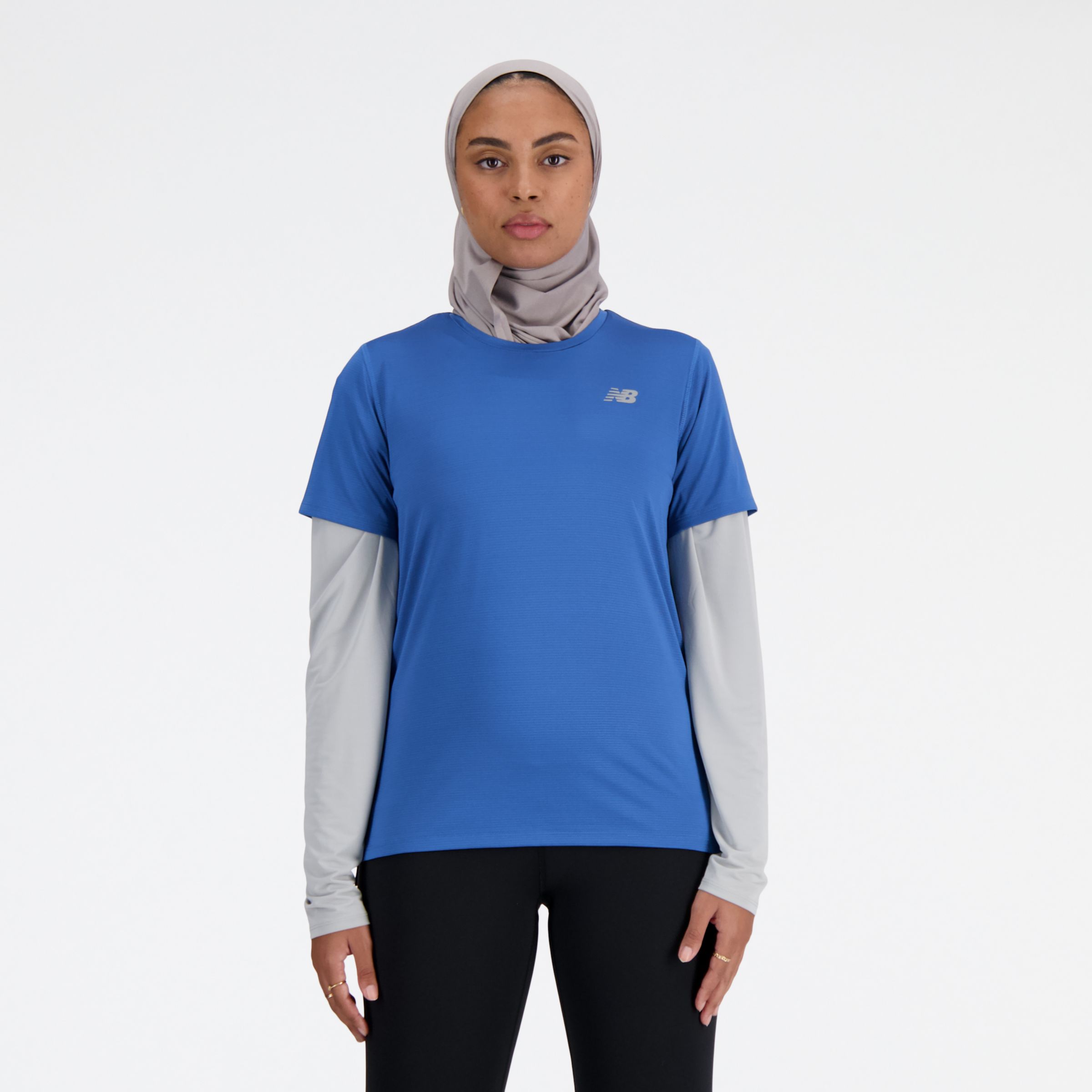 

New Balance Women's Sport Essentials T-Shirt Blue - Blue