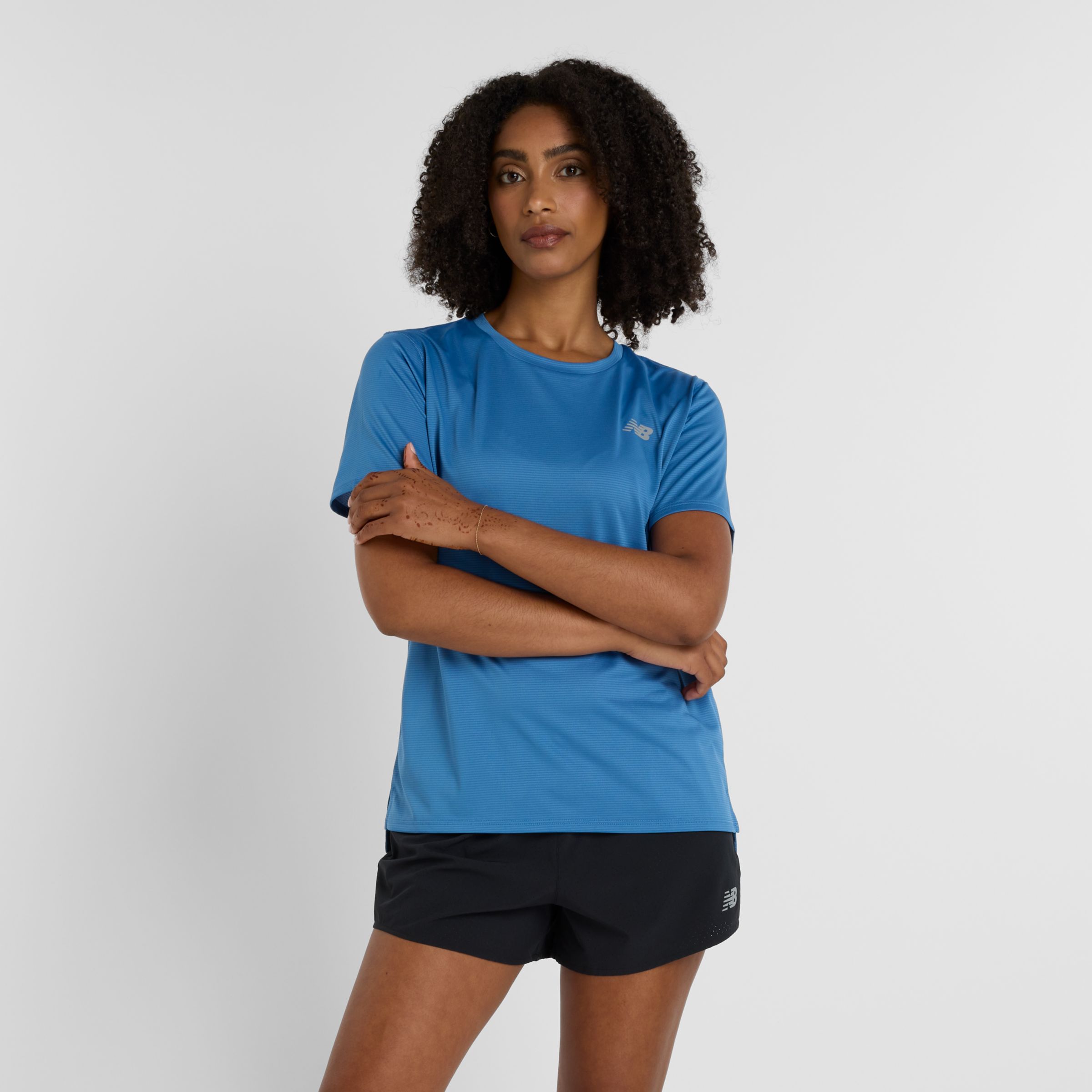 

New Balance Women's Sport Essential T-Shirt Blue - Blue