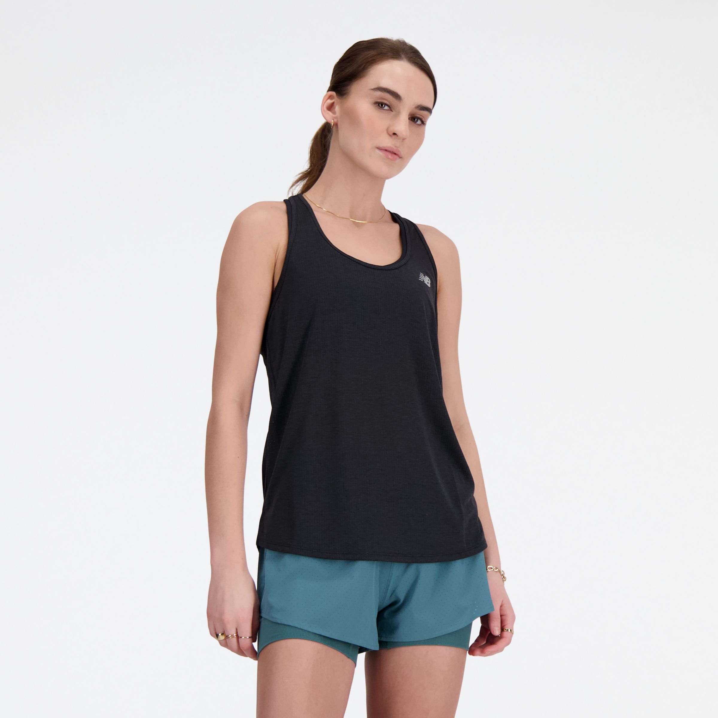 뉴발란스 New Balance Athletics Tank,BLACK HEATHER