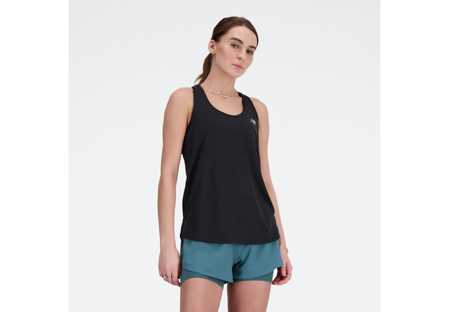 New Balance RC Essential Tank in Caviar Heather With Slate Grey — photo 1 of 1