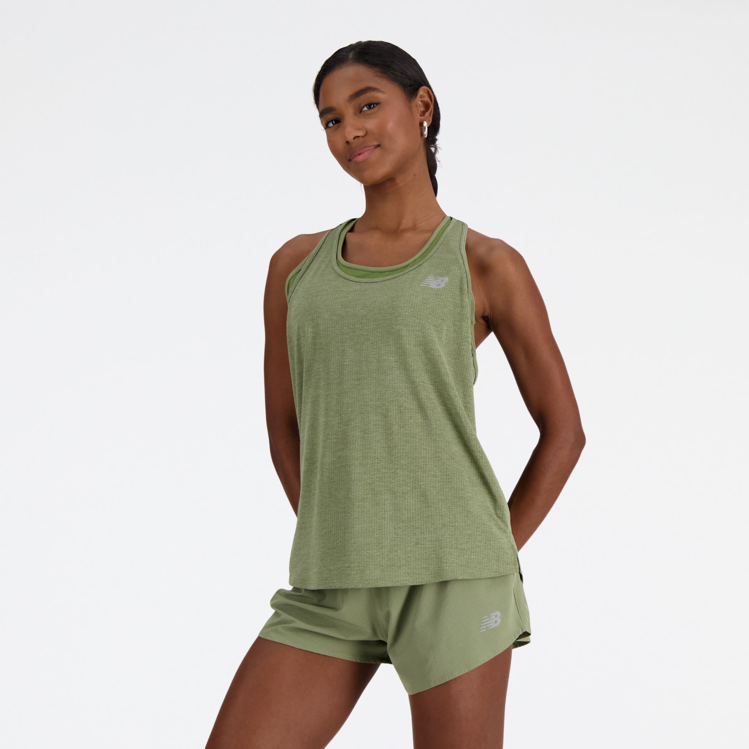 

New Balance Women's Athletics Tank Green - Green