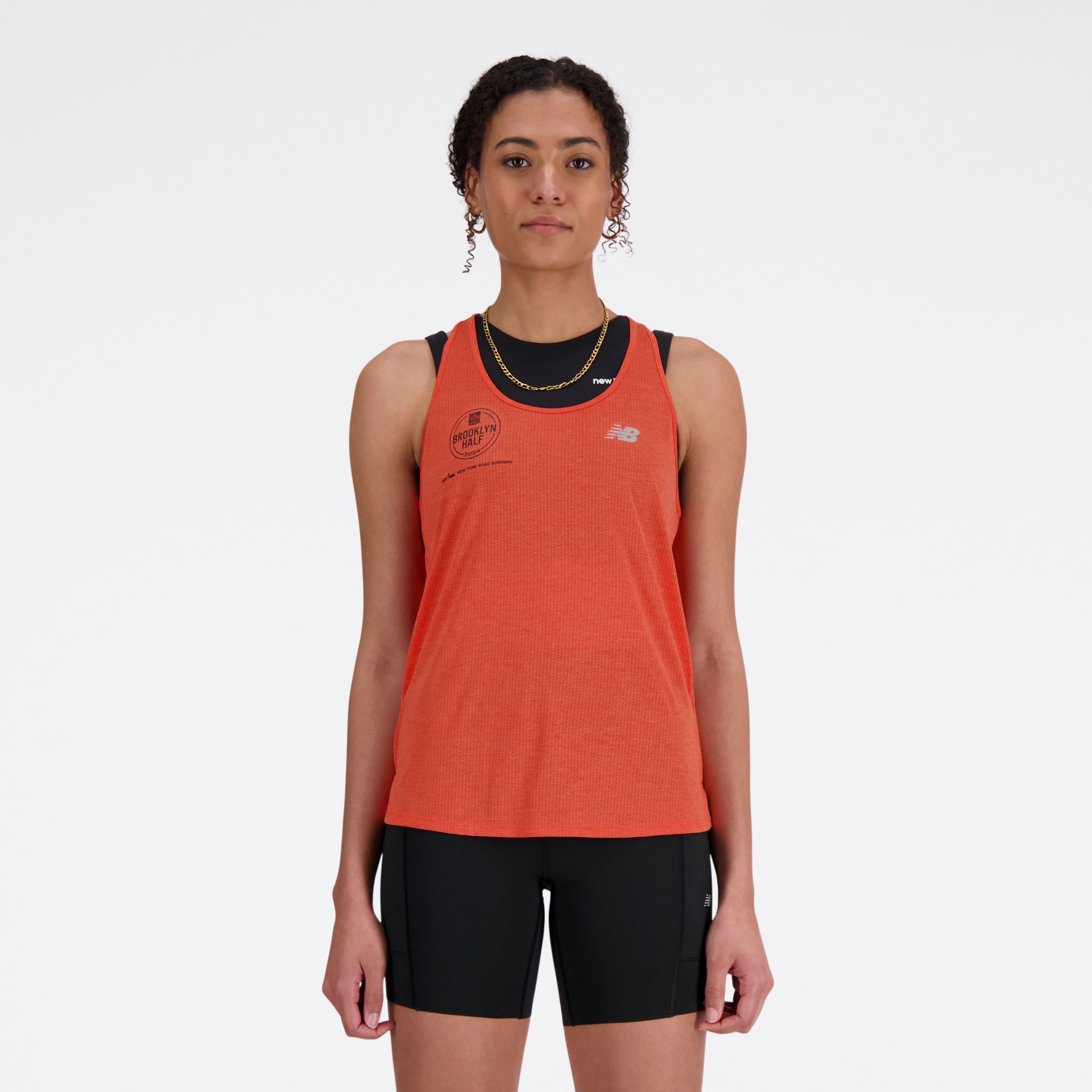 

New Balance Women's RBC Brooklyn Half Athletics Tank Red - Red