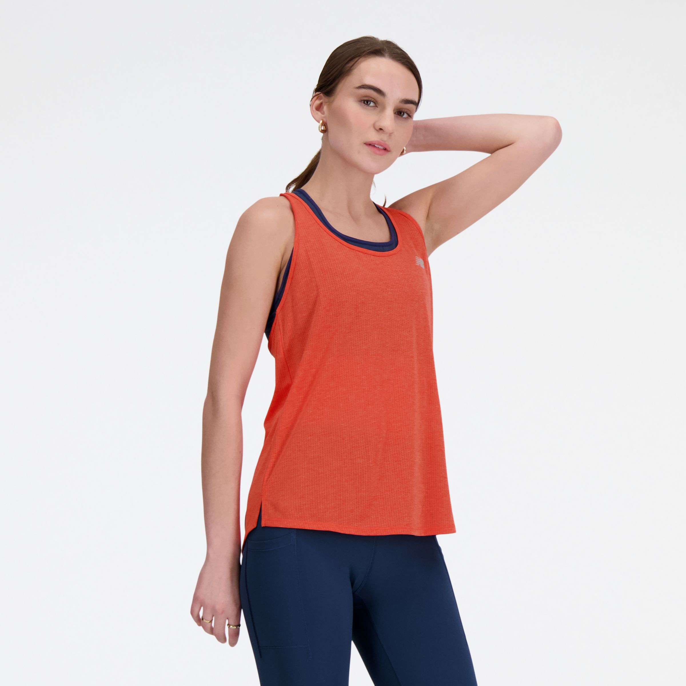 뉴발란스 New Balance Athletics Tank,NEO FLAME HEATHER