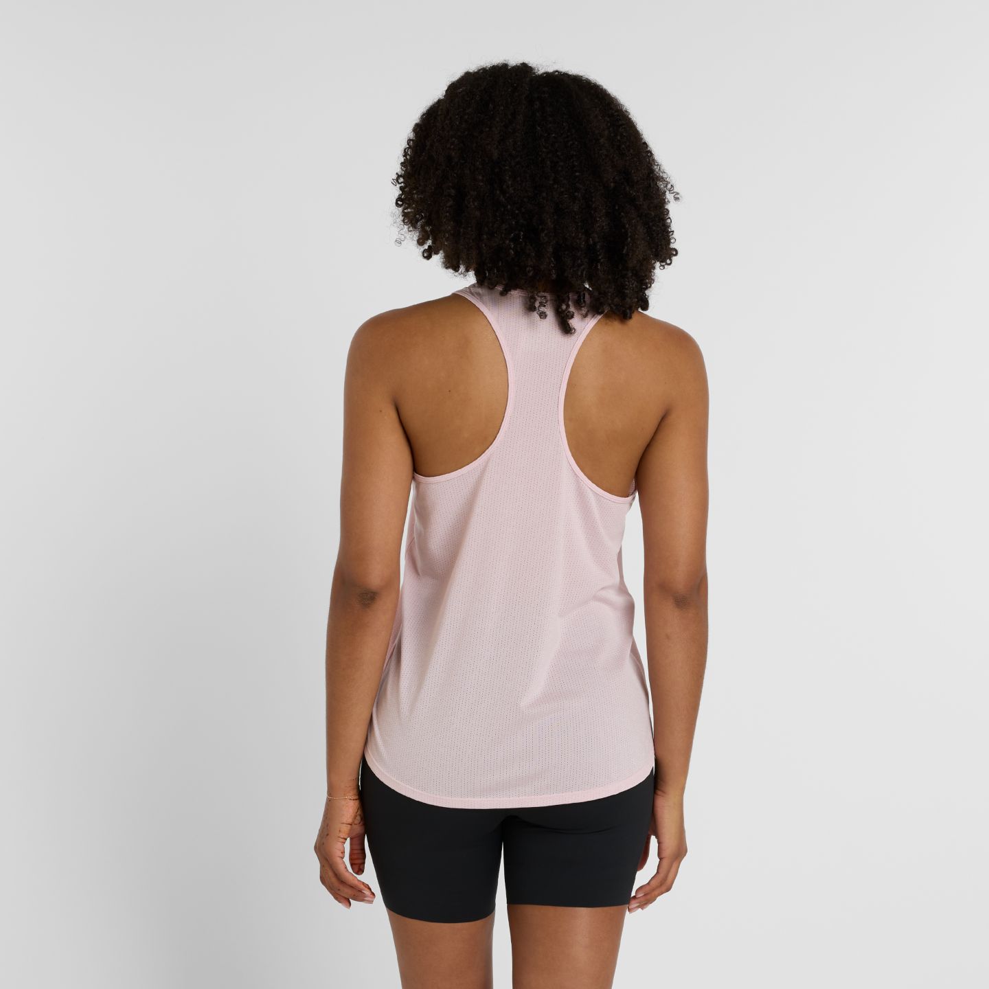 Женский топ New Balance RC Essential Tank, цвет: Розовый меланжевый — фото 2