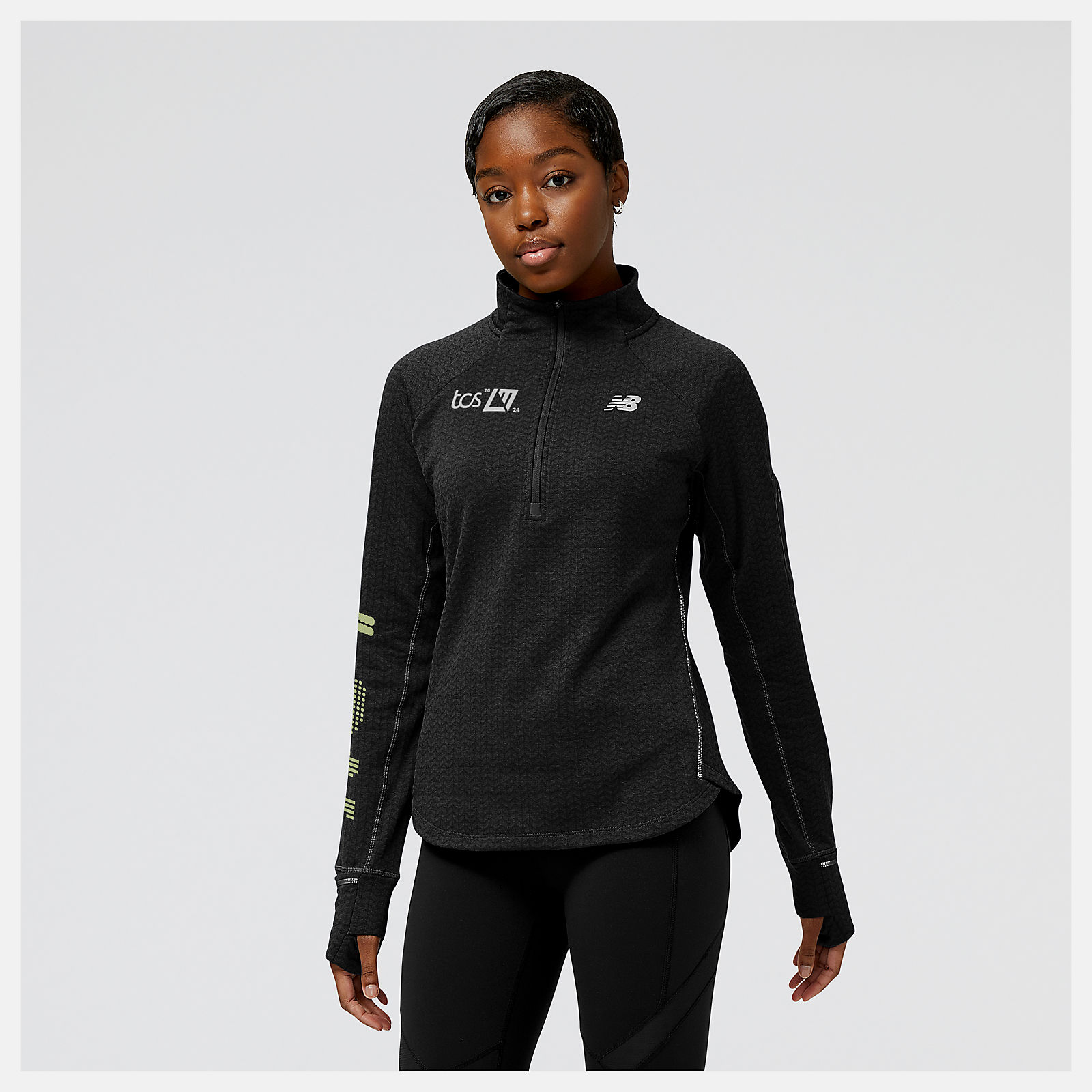 Women's London Edition NB Heat Grid Half Zip - New Balance Women's London Edition NB Heat Grid Half Zip - New Balance