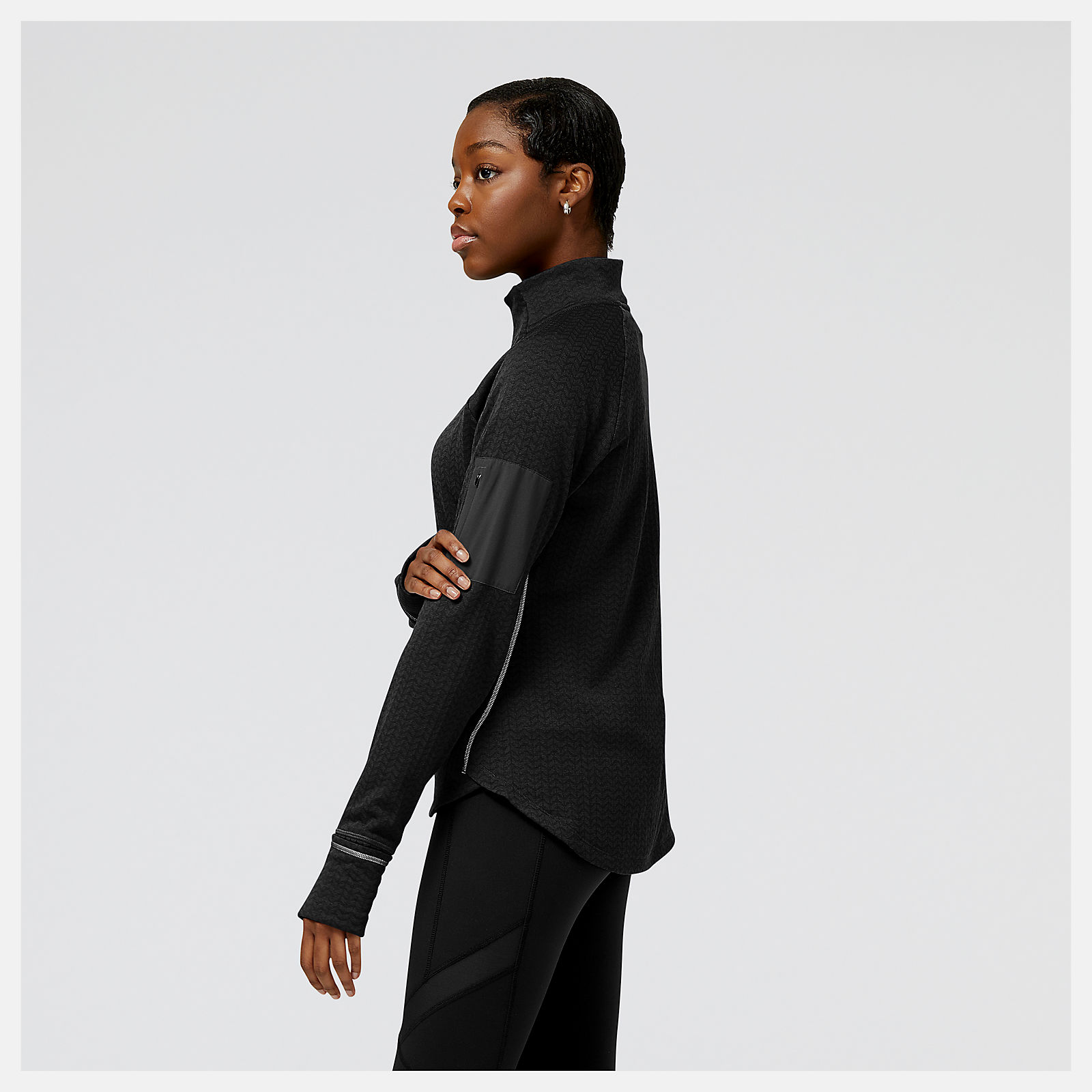 Women's London Edition NB Heat Grid Half Zip - New Balance Women's London Edition NB Heat Grid Half Zip - New Balance