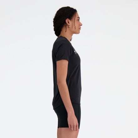 Mulheres Athletics Pearl Cropped T-Shirt - New Balance