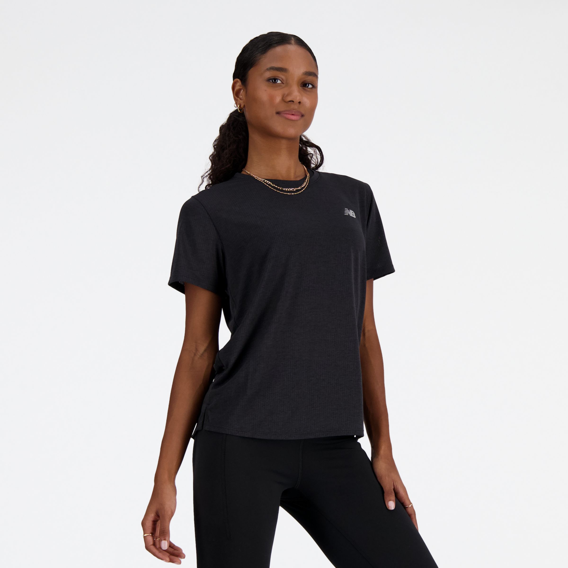 뉴발란스 New Balance Athletics T-Shirt,BLACK HEATHER