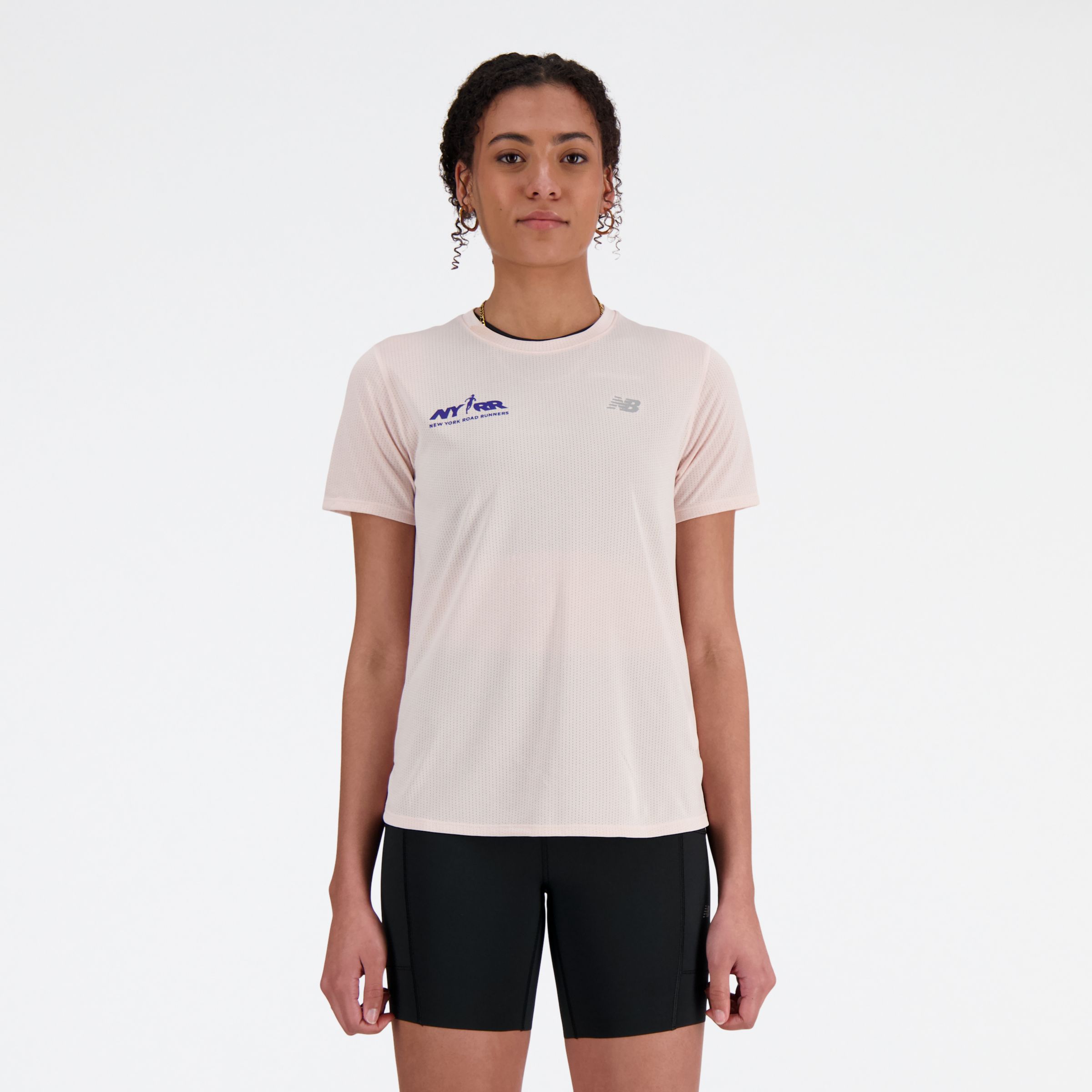 뉴발란스 New Balance Run For Life Athletics T-Shirt,QUARTZ PINK HEATHER