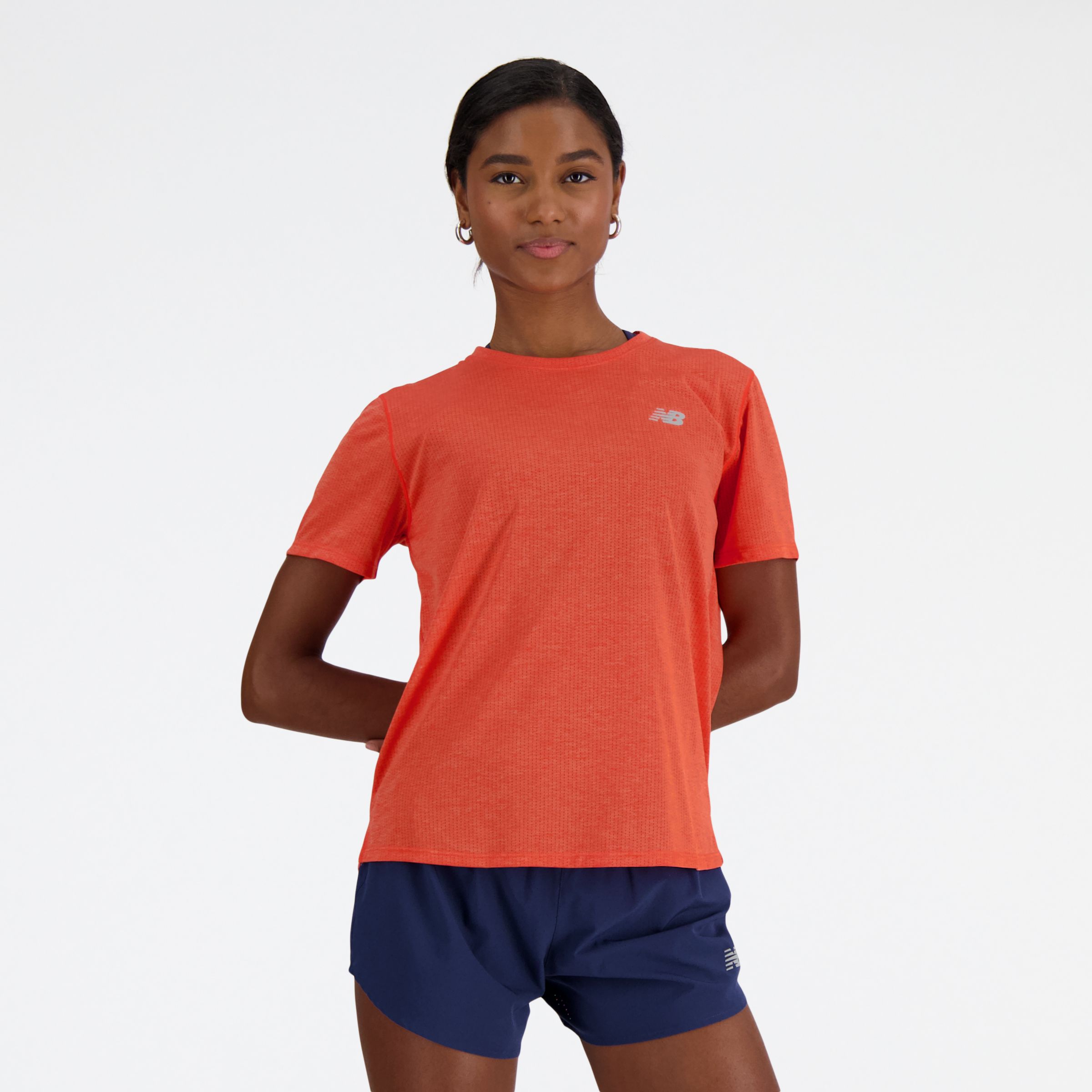 뉴발란스 New Balance Athletics T-Shirt,NEO FLAME HEATHER