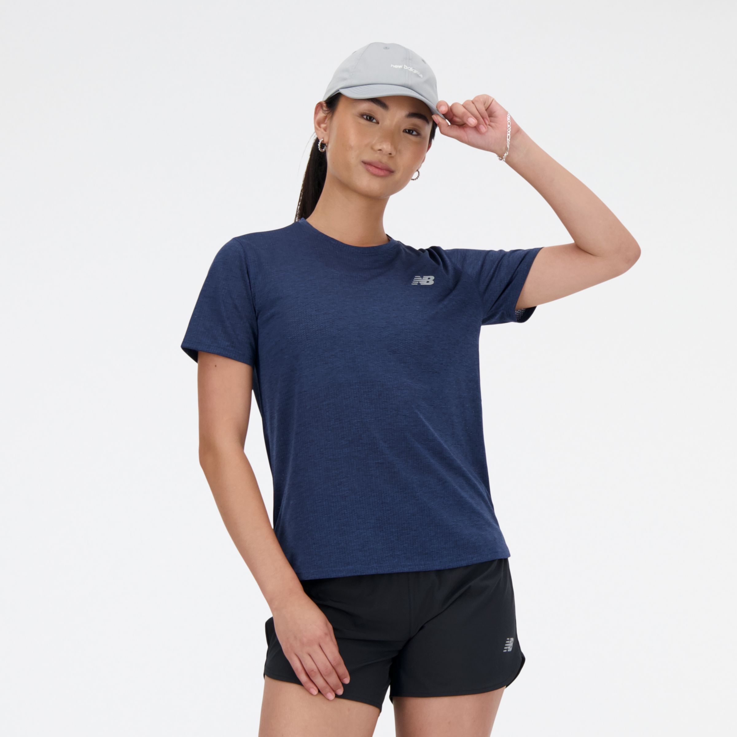 뉴발란스 New Balance Athletics T-Shirt,NB NAVY HEATHER