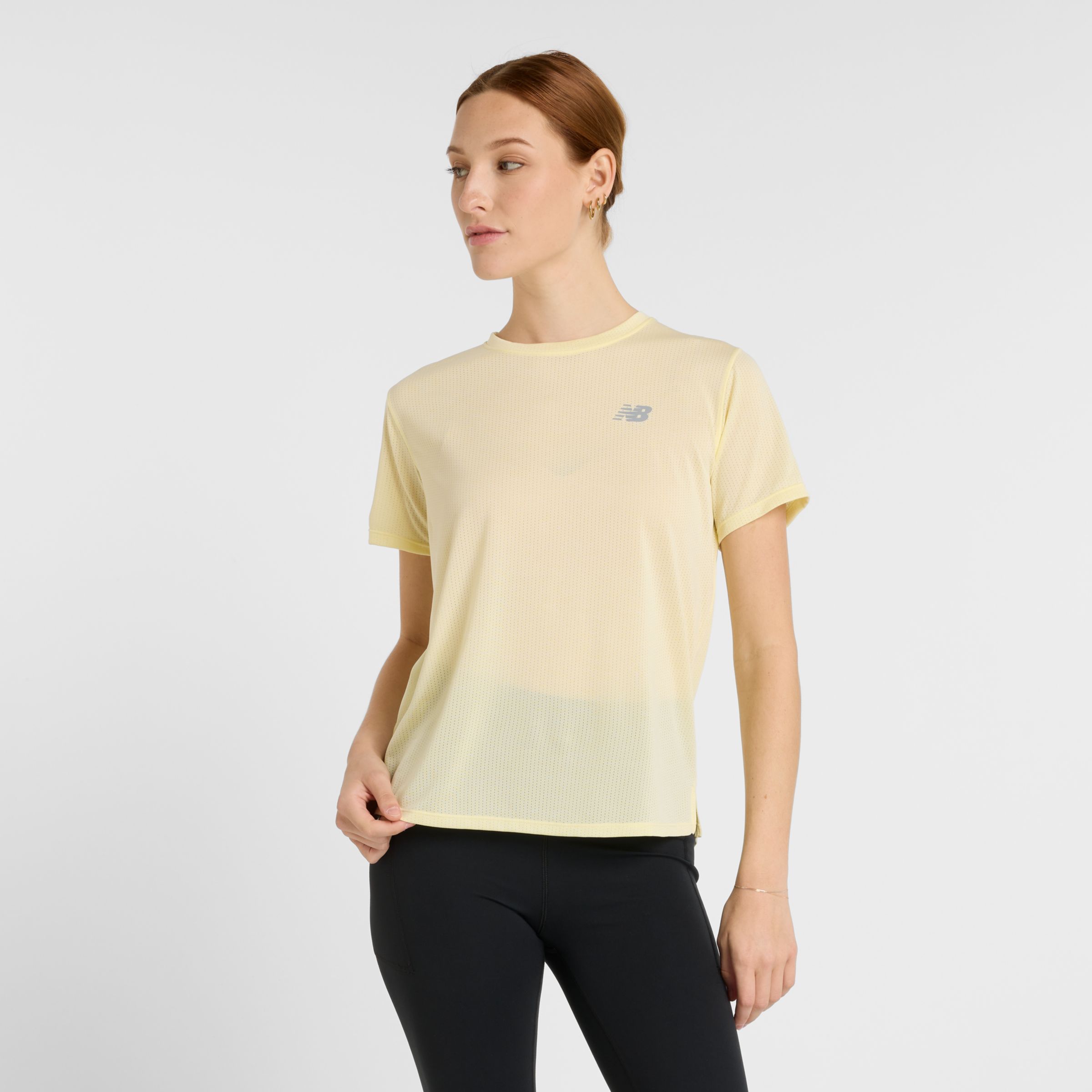 

New Balance Women's Athletics T-Shirt Yellow - Yellow