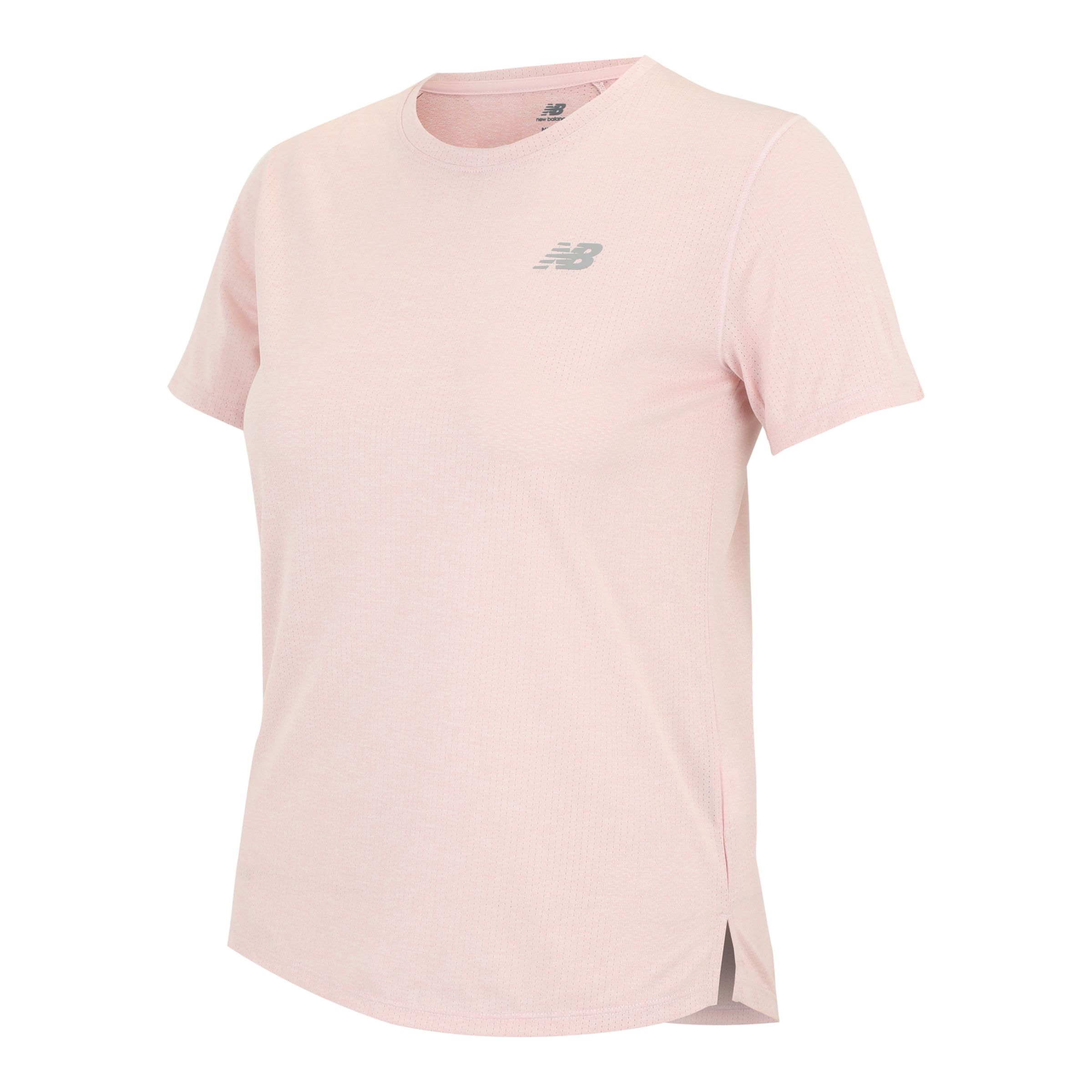 New Balance Donna Athletics T-Shirt, Maglia di poliestere, Taglia M