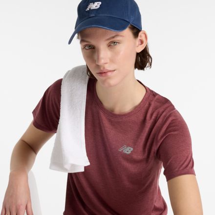 Athletics T-Shirt, WASHED BURGUNDY HEATHER, WT41253WUR