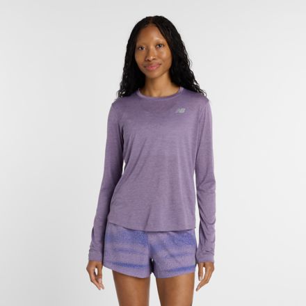 Athletics Long Sleeve, Caviar Heather, WT41256AB7