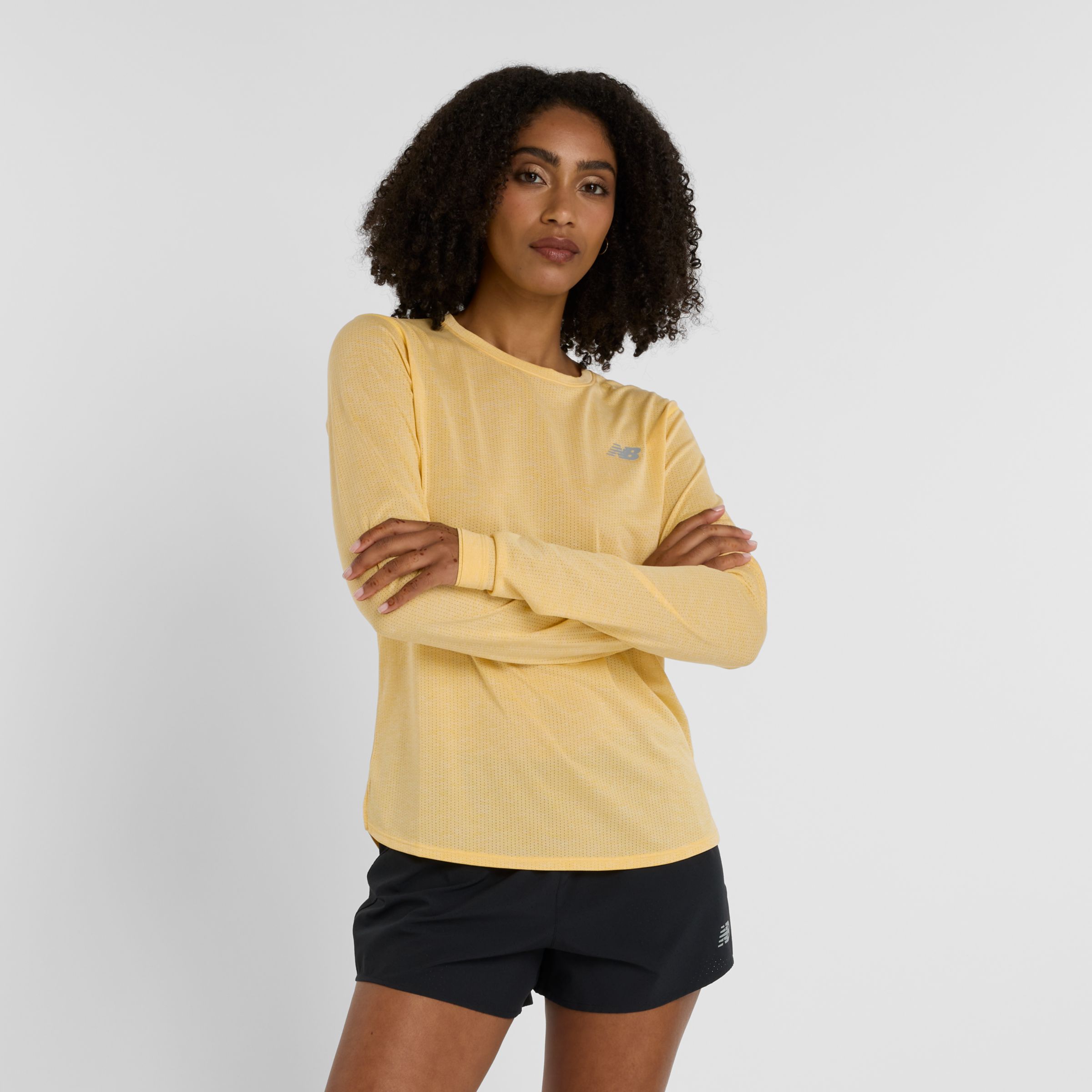 

New Balance Women's Athletics Long Sleeve Orange - Orange