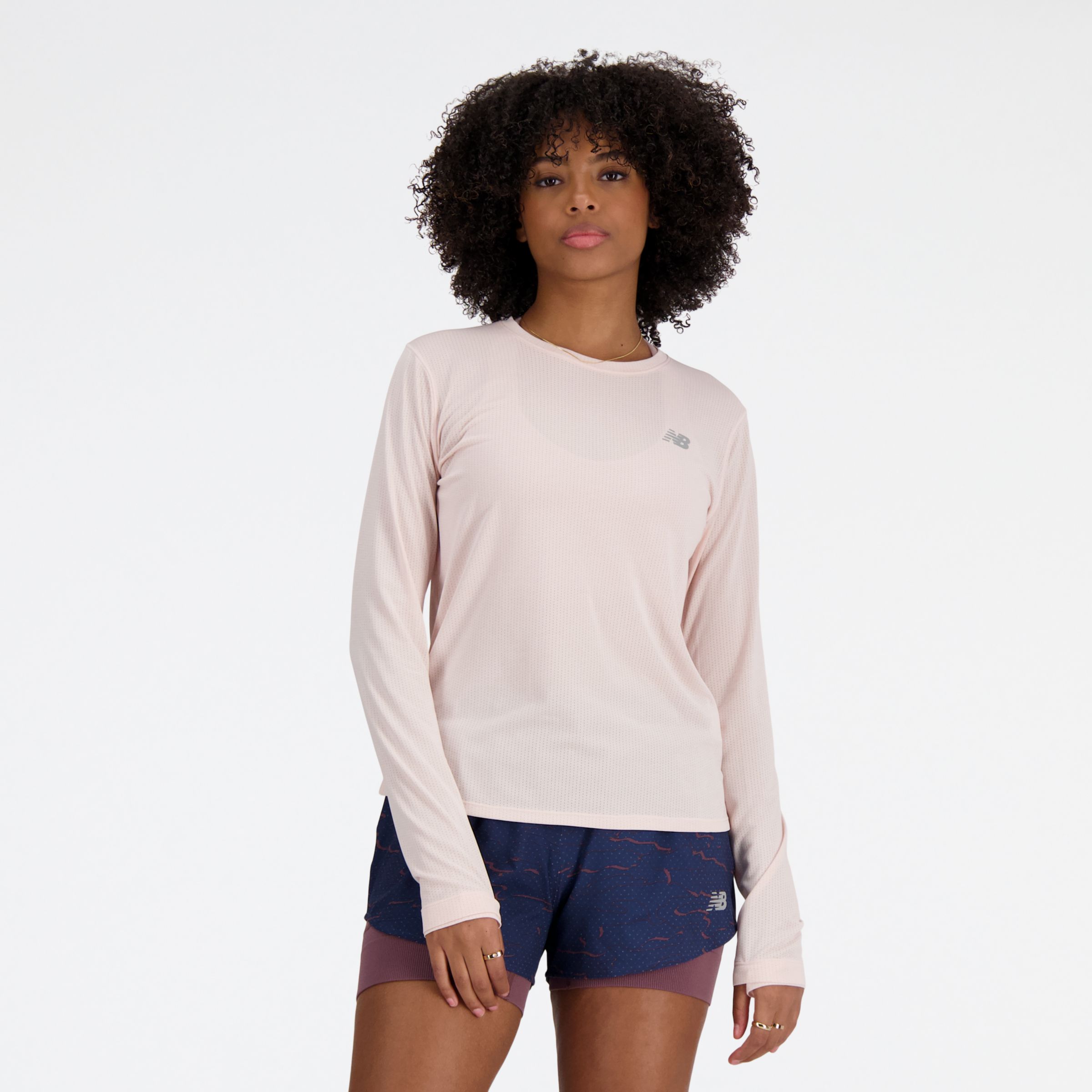 New Balance Women's Athletics Long Sleeve Shirt In Pink