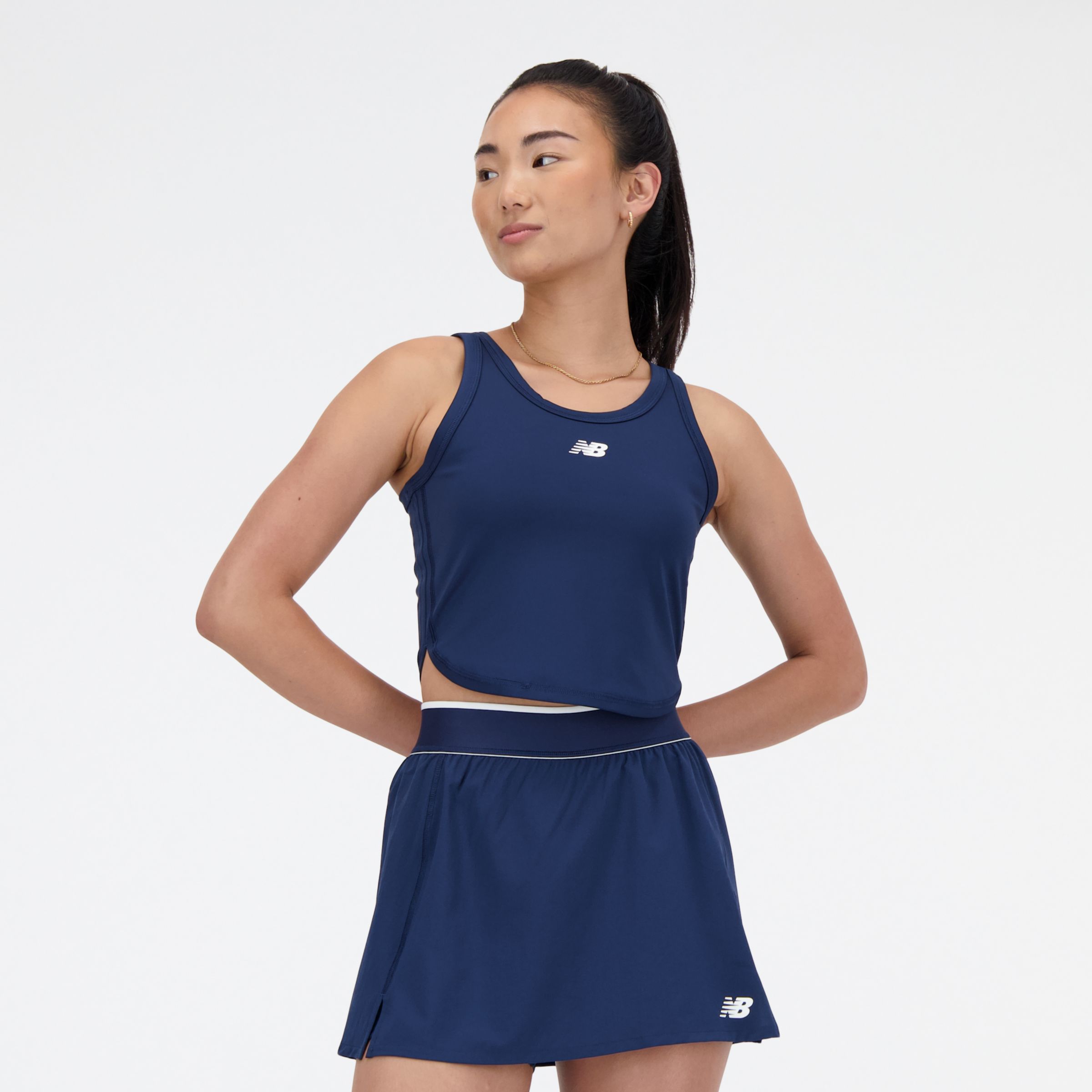 

New Balance Women's Cropped Tournament Tank Blue - Blue