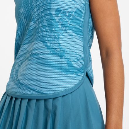 Printed Collared Tournament Tank