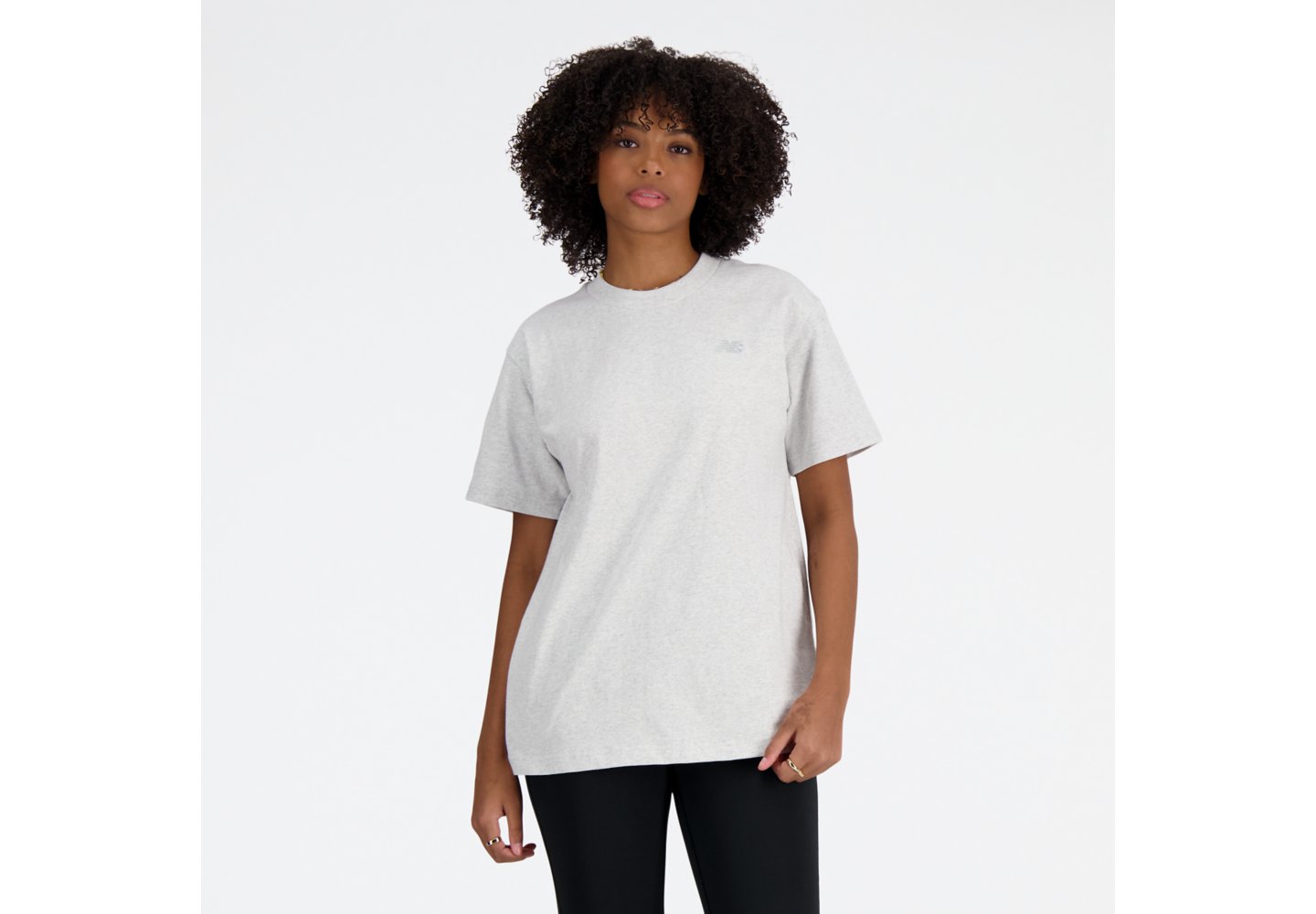 New Balance Athletics Jersey T-Shirt in Ash Heather — photo 1 of 1