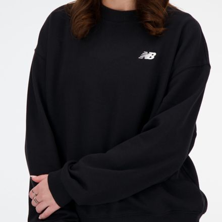 Sport Essentials French Terry Crew, BLACK, WT41508BK