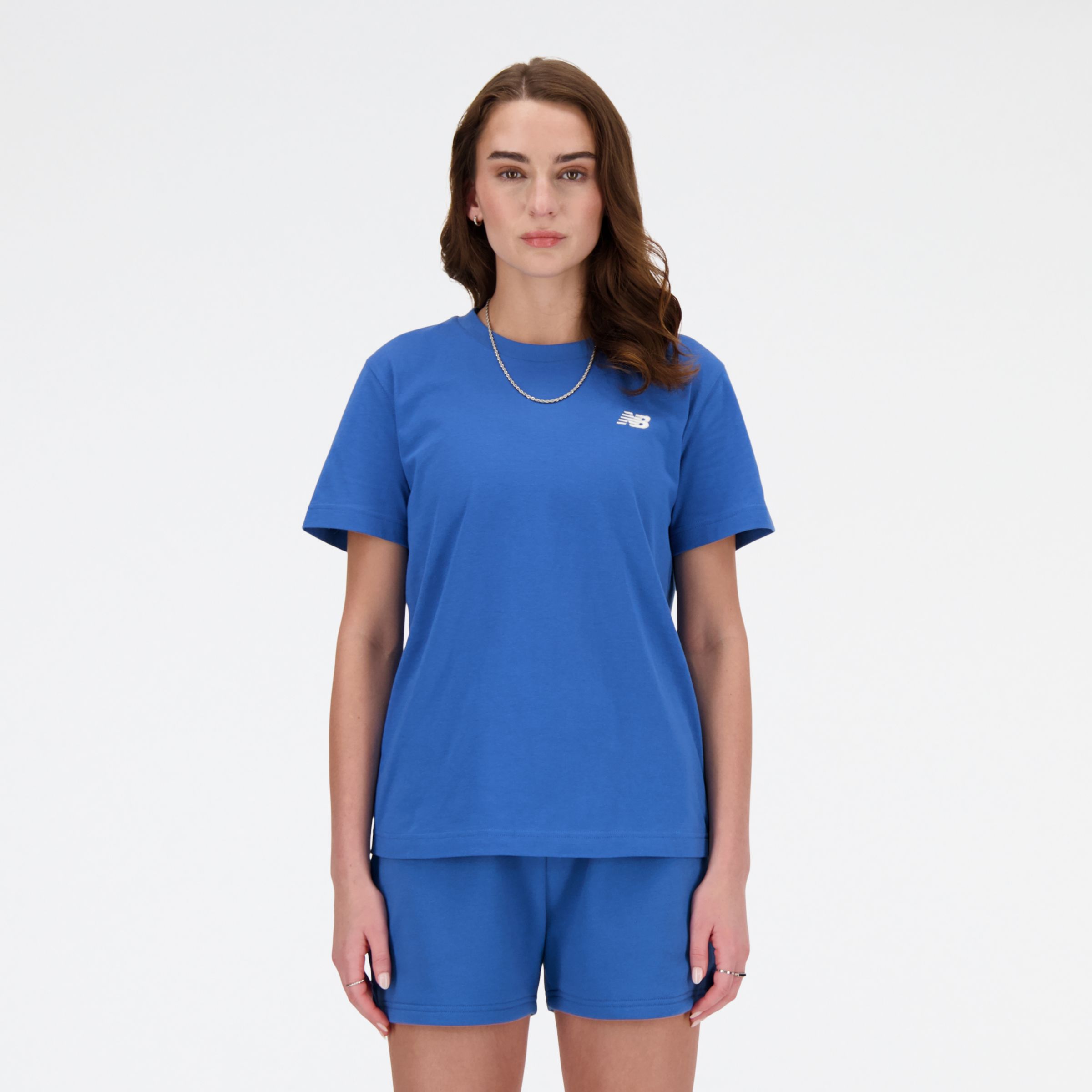 

New Balance Women's Sport Essentials Jersey T-Shirt Blue - Blue