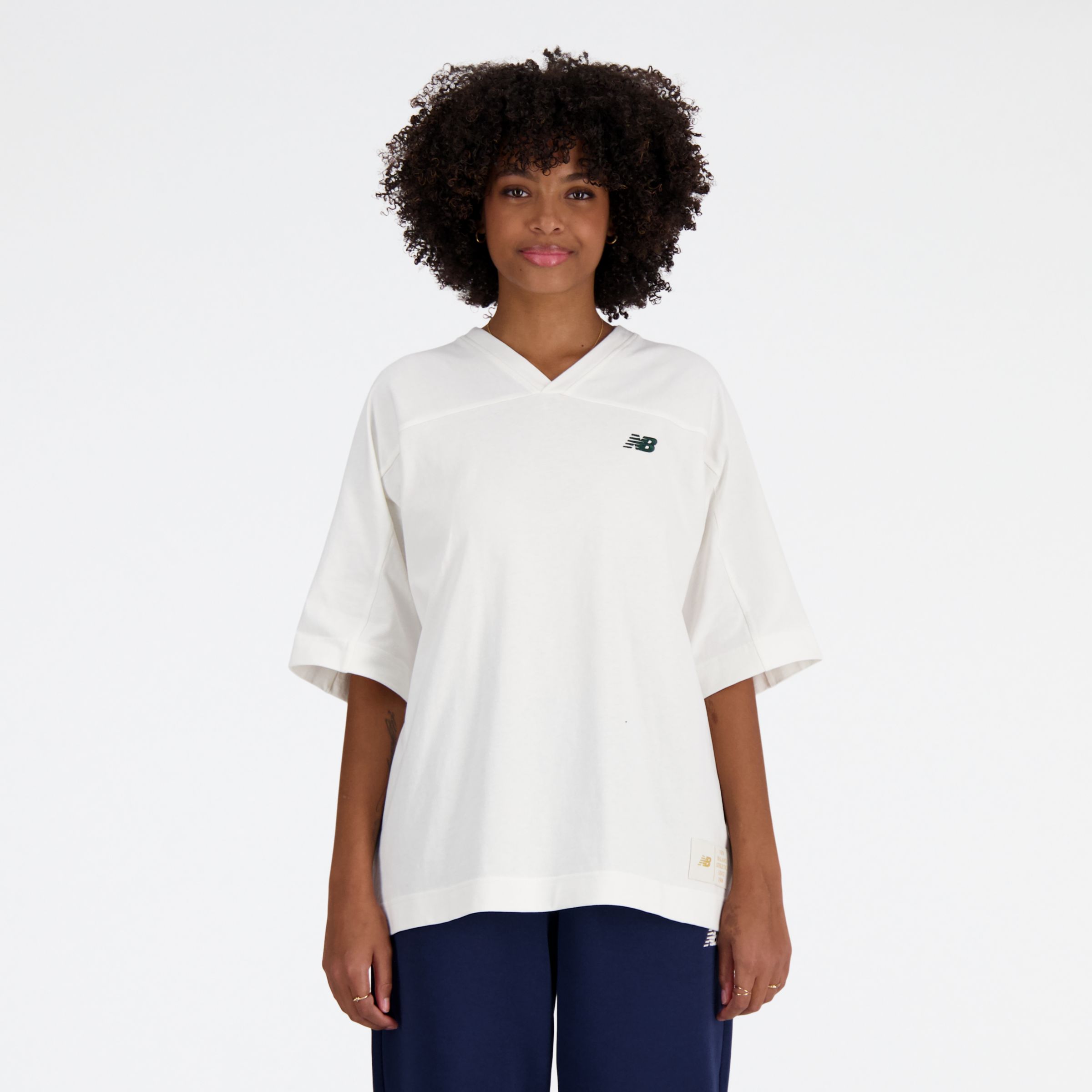 Shop New Balance Women's Sportswear's Greatest Hits Jersey T-shirt In White