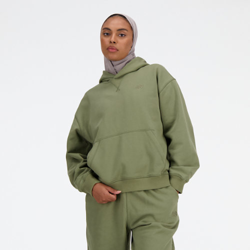New Balance Women's Athletics French Terry Hoodie In Green